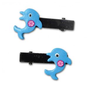 Ruedelafete Lot de 2 Pinces à cheveux Dauphin