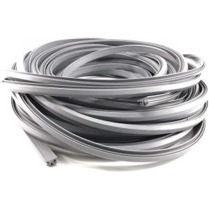 Ruban à joint avec fil anti-étirement pour tous les systèmes de terrasse Bois, 1 mètre courant, 5-7 mm, Joint pour lames, GRIS CLAIR