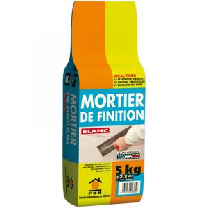 Mortier de finition blanc 5kg
