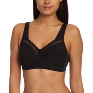 Bestform Cotton Comfort - Soutien-Gorge De Tous Les Jours - Embo&icirc;tant - Femme - Noir - 95D