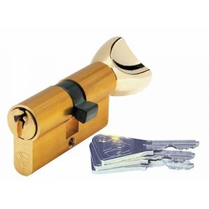 Vachette Cylindre 40 x B40 s'entrouvrant sur variure UA 1001 - laiton poli - V5
