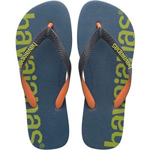 Havaianas Logomania Tongs unisexe, Pétrole, 37/38 EU