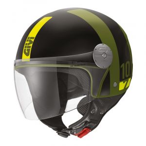 Givi Casque jet 10.7 Mini-J Concept vert/noir/jaune mat- L