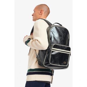 Image de Fred Perry Sac &agrave; dos Homme en cuir lisse noir