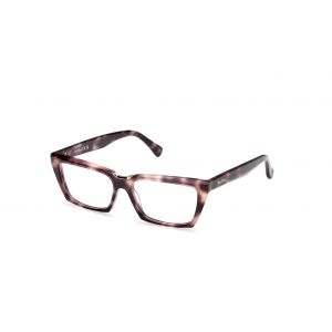 Max Mara Femme MM5180 52 Montures optiques Acétate Havane Carré Normale