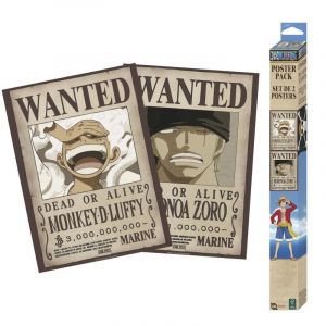 GB eye One Piece Set 2 Chibi Posters Wanted Luffy & Zoro
