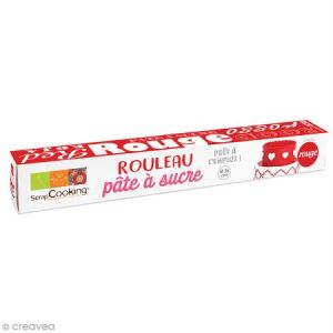 Scrapcooking Rouleau pâte à sucre rouge - 430 g