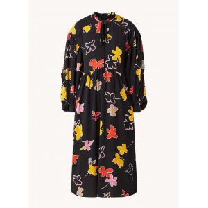 Image de Ted Baker Robe mi-longue à volants Yviee Noir