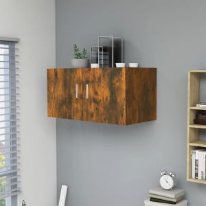 Image de VidaXL Armoire murale Chêne fumé 80x39x40 cm Bois d'ingénierie