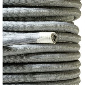 Kalembal - Sandow &eacute;lastique gris professionnel 9mm (Rouleau de 100 m&egrave;tres) - Anti-UV - Tr&egrave;s r&eacute;sistant