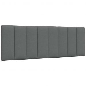 VidaXL Coussin De Tête De Lit Gris Foncé 140 Cm Tissu