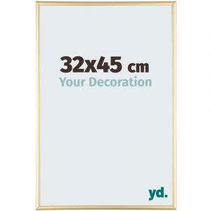 Yd. - Cadre photo 32x45 - Or - Aluminium - Kent