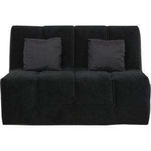 Image de Relaxima Banquette Slyde 160 LOS ANGELES angel noir - matelas Dunlopillo