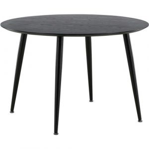 Venture Home - Table ronde 115cm MDF et acier Dipp