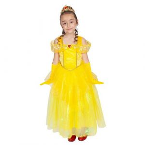 Déguisement princesse jaune fille - 3/4 ans - jaune - générique r156731oht34