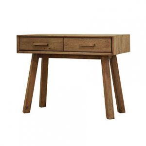 M&S Console 2 tiroirs 100x48x76 cm en pin recyclé - GLAYNE