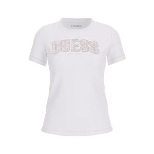 Guess T-shirt col rond en dentelle femme