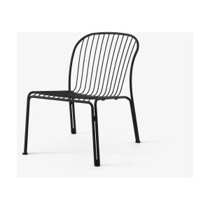&tradition Chaise de jardin large en acier noir chaud Thorvald SC100