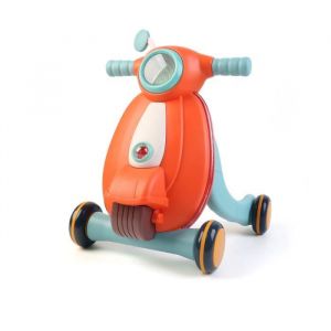 Robincool - Trotteur pour Bébés Baby Walker 43x45x52 cm Premiers Pas avec Blocage de Roues Couleur Orange avec Lumière