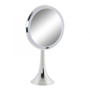 Miroir grossissant rond avec LED en m&eacute;tal DKD Home Decor