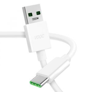 Oppo Câble USB vers USB-C Original DL129 VOOC 65W Blanc 1m