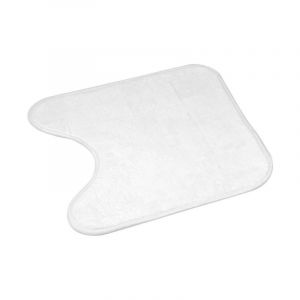 6GMB268BC Vitamine Tapis Contour de WC Uni Polyester Blanc 45 x 45 x 1 cm