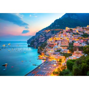 Positano au Crépuscule, Italie