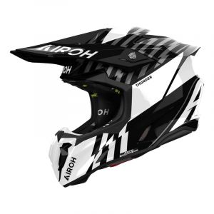 Image de Airoh Casque cross Twist 3 Thunder black/white gloss- S