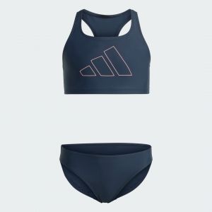 Adidas Fille Performance BIG Bars Bikini Girls, Aurora Ink, 5-6 Years