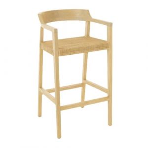 J-Line Tabouret de Bar Design "Sungkai" 100cm Naturel
