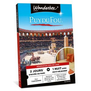 Connect Wonderbox - Coffret cadeau - Puy Du Fou - Séjour - 2 entrées pour 2 jours daccès au parc - 1 nuit avec petit-déjeuner