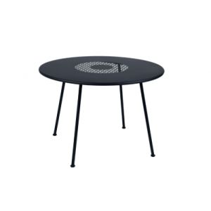 Image de Fermob Table ronde Lorette / Ø 110 cm - Métal perforé carbone en métal