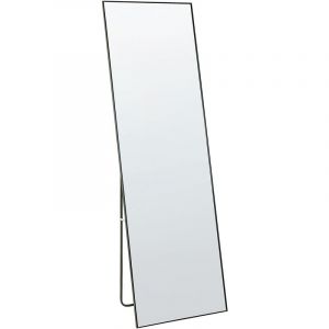 Beliani Miroir sur pied noir 57 x 170 cm BEAUVAIS