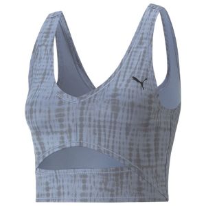 Puma Haut de yoga à imprimés Studio Femme, pointure Medium - Noir - Taille Medium