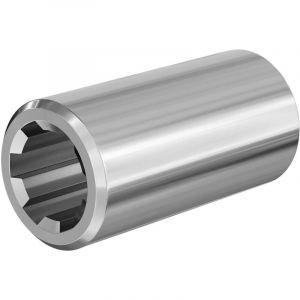 wiltec Manchon pour Arbre de transmission Arbre cannelé Type A 80 mm 1 1/8" 6 Dents 6 Rainures Tracteur