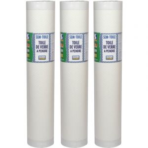 Semin - Toile de Verre Motif Chevron, rouleau 50 x 1 m, Lot de 3
