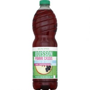 Monoprix Boisson pomme cassis &agrave; l'eau de source sans conservateur