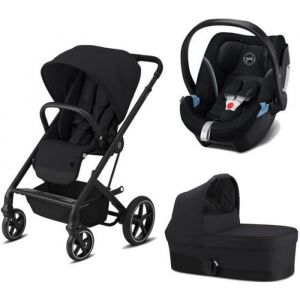 Image de Cybex Poussette TRIO Balios S Lux BLK ATON 5 Nacelle S Deep Black