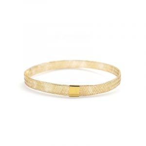 By Colette - Bracelet Maille Tissée or jaune