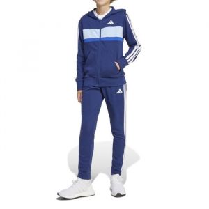 Adidas Survêtement Seasonal Essentials Tiberio French Terry 3 bleu marine blanc junior - 152