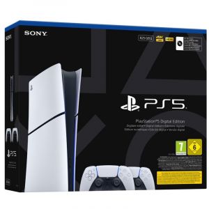 Sony Bo&icirc;tier num&eacute;rique 5 Slim E + 2 manettes DualSense V3