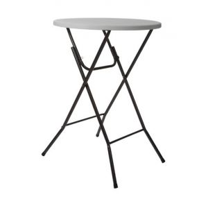 Perel Table pliante - rond - &oslash; 80 x 110 cm