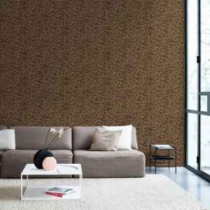 Lutèce Papier peint intissé SAVANA Pelage Léopard marron