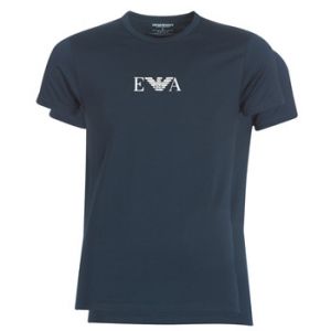 Emporio Armani Lot de 2 tee-shirts col rond bleu marine floqué du logo Eagle - Bleu - X-Large