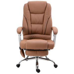 CLP Fauteuil de bureau Pacific V2 avec Fonction massage marron clair