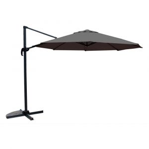 Parasol à mât déporté avec manivelle diamètre 3m