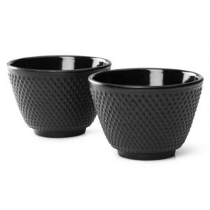 Bredemeijer G004Z Asia Jang Set de 2 Tasses à Thé Fonte Noir