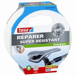 Tesa Adhésif toilé REPARER super résistant blanc 10m