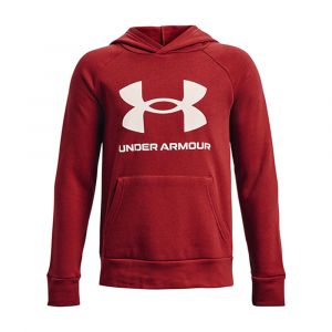 Under Armour Sweat tissu Fleece Rival Big Logo Rouge - Taille 8 Ans