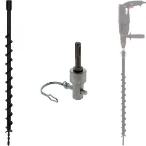 Mèche de tarière Ø 40 mm avec adaptateur pour perceuse et perforateur SDS-plus - Neuf